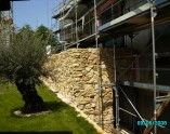 ritter bauunternehmung privater wohnungsbau neubau wohnhaus hohberg natursteinmauer